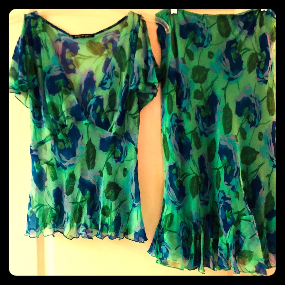 Vintage Betsey Johnson Blouse and Skirt (set)